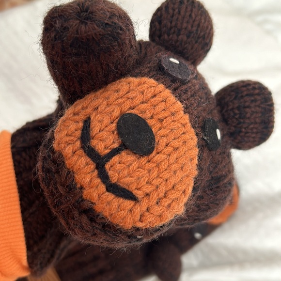 Super cute Bear mittens wool blend lined adult sized medium women’s 10.5” long - Picture 3 of 8